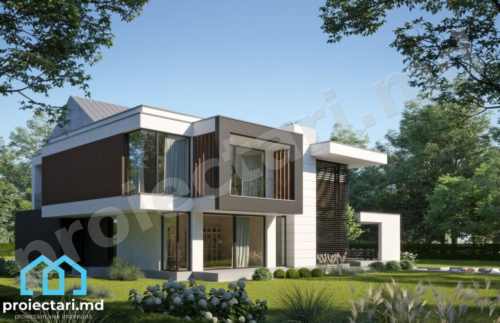 Proiect de casă modernă 360m²