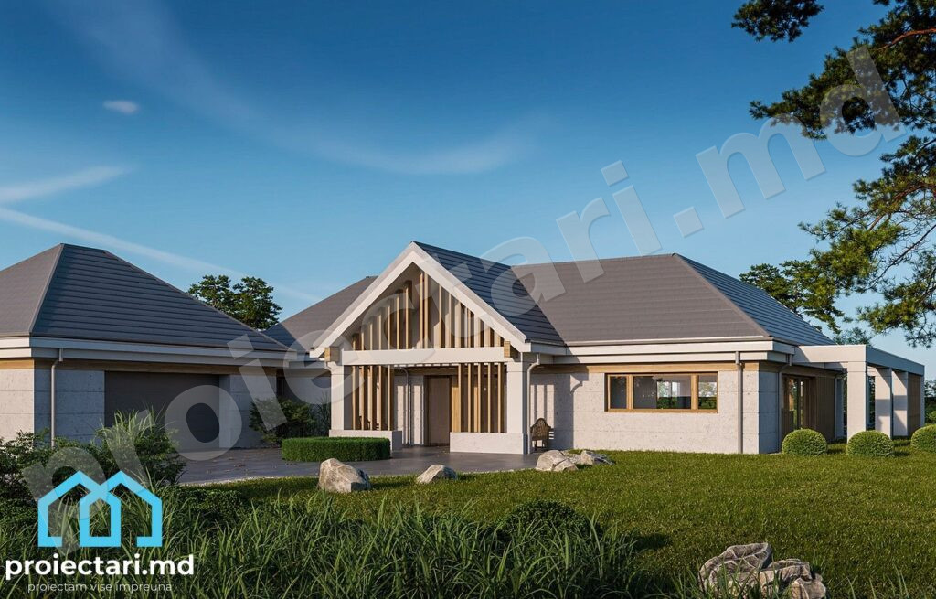 Proiect de casa-pensiune 230m2