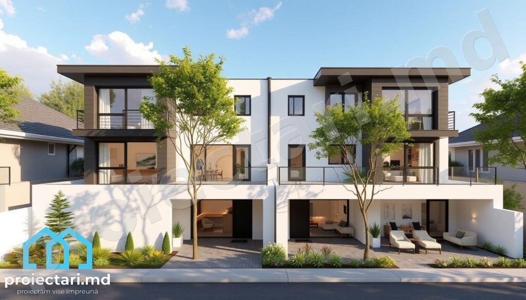 Proiecte case duplex pentru familii numeroase Proiecte case duplex pentru familii numeroase