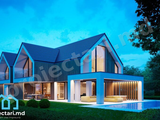 Proiecte case înguste 300m²