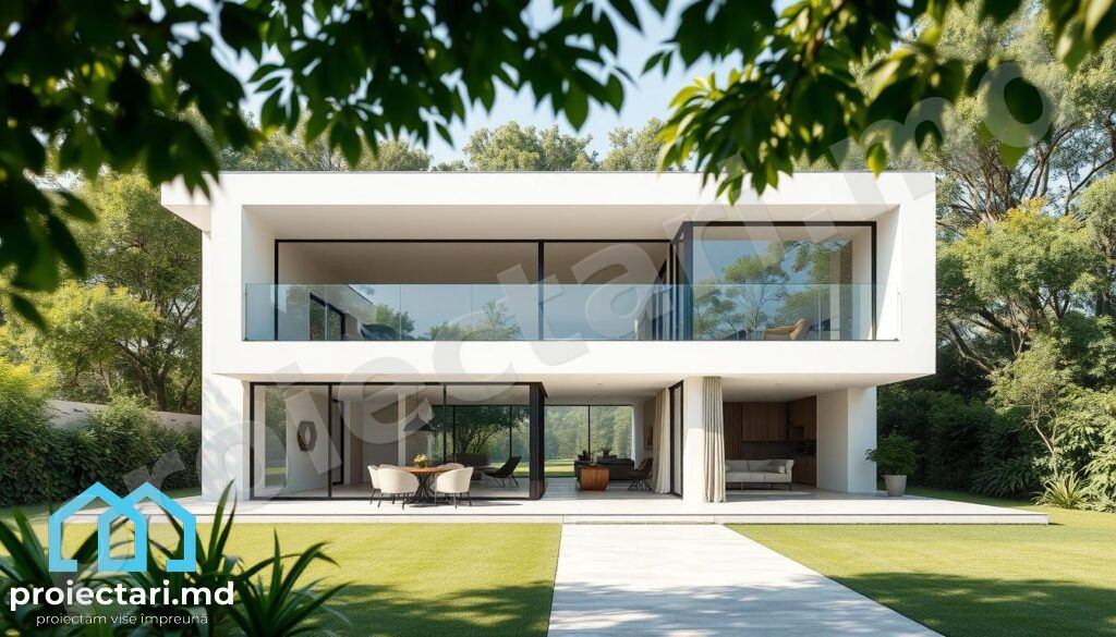 case minimaliste plan deschis