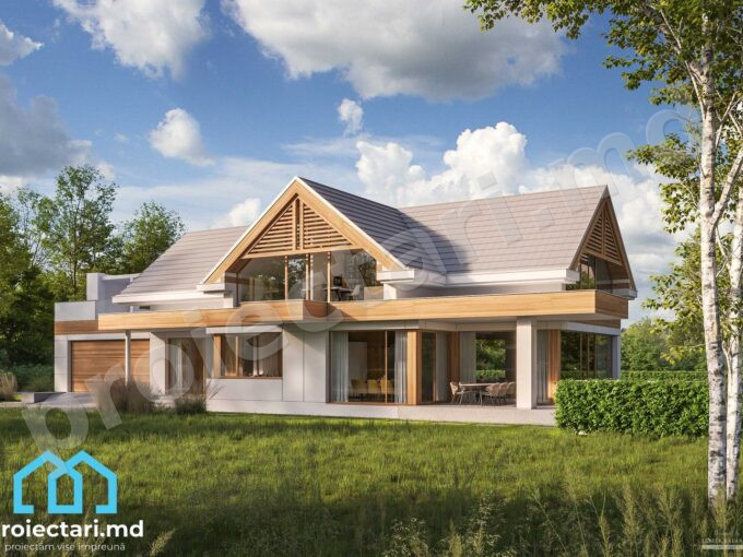 Casă pe teren îngust cu grădină 350m²