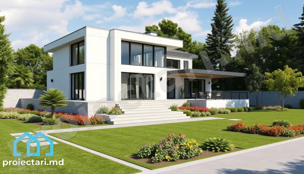 materiale eco-friendly constructii teren drept Case pe teren drept fără înclinare