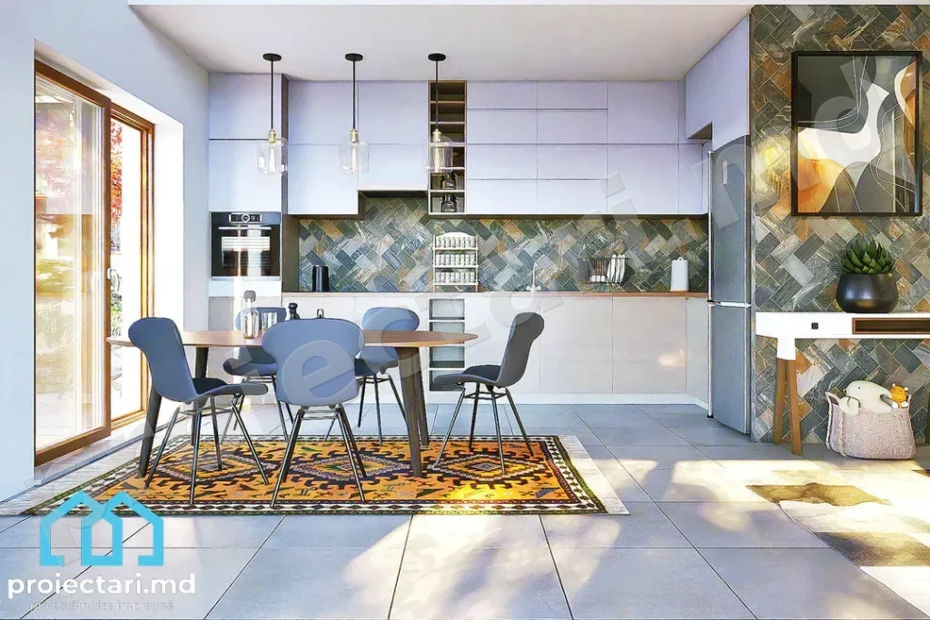 Casă cu parter 110m2 și design elegant
