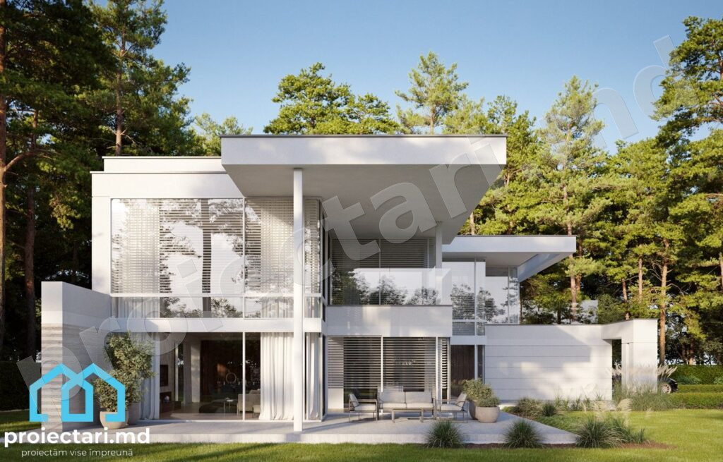 Casă modernă cu etaj și terasă 250m²