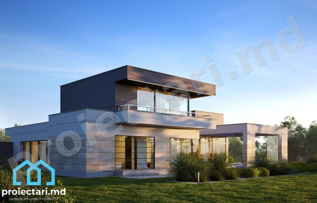 Casă spațioasă în formă de C 490m2
