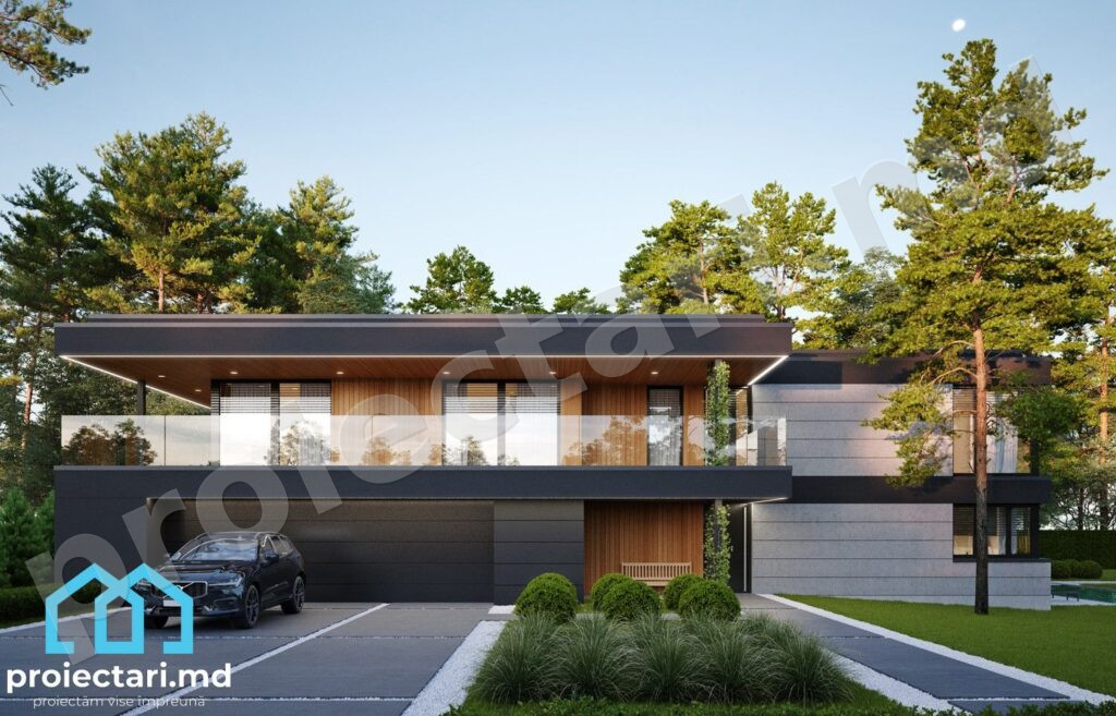 Case cu acoperiș ascuns 390m²