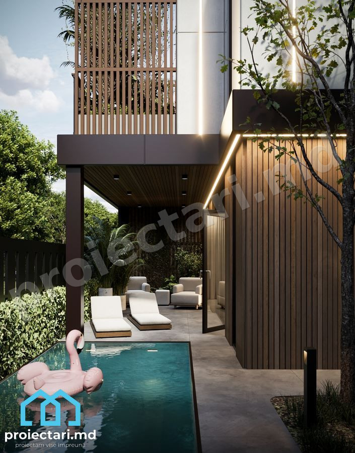 Case townhouse cu balcon