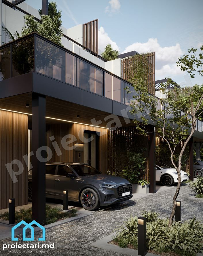 Case townhouse cu garaj