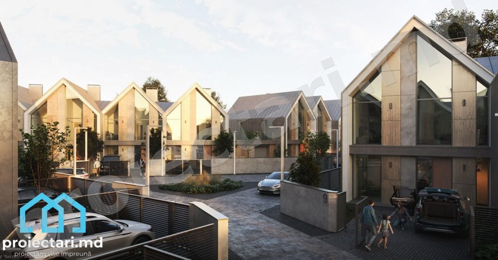 Case townhouse în comunități închise