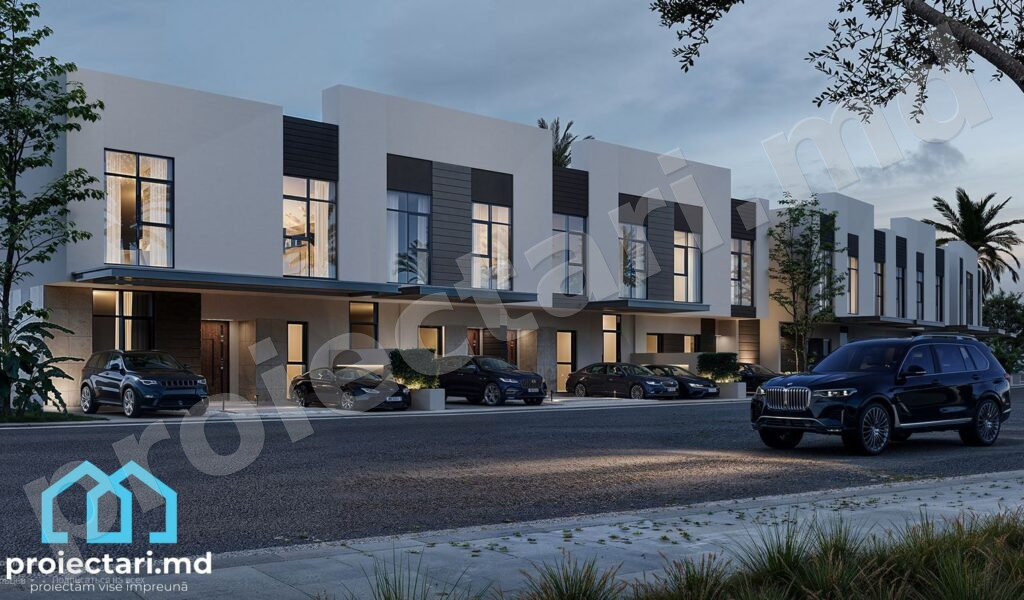 Case townhouse mici și compacte