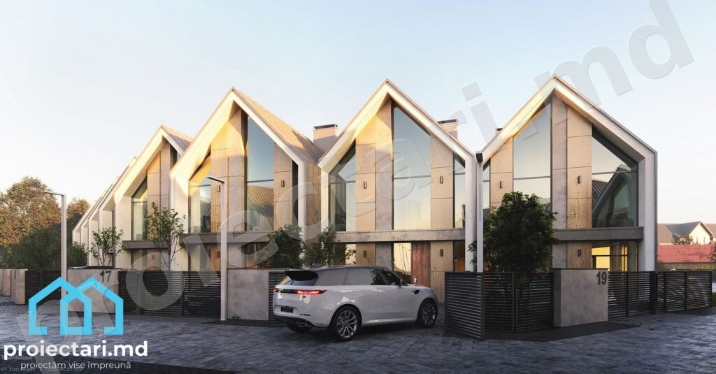 Case townhouse pentru orașe aglomerate
