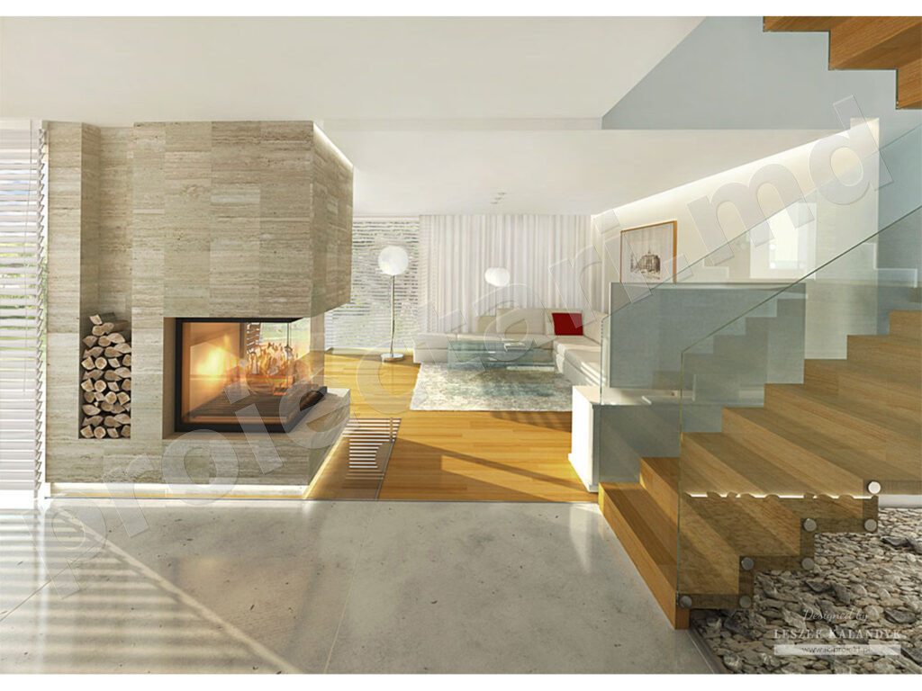 Hol primitor casă modernă 180m²