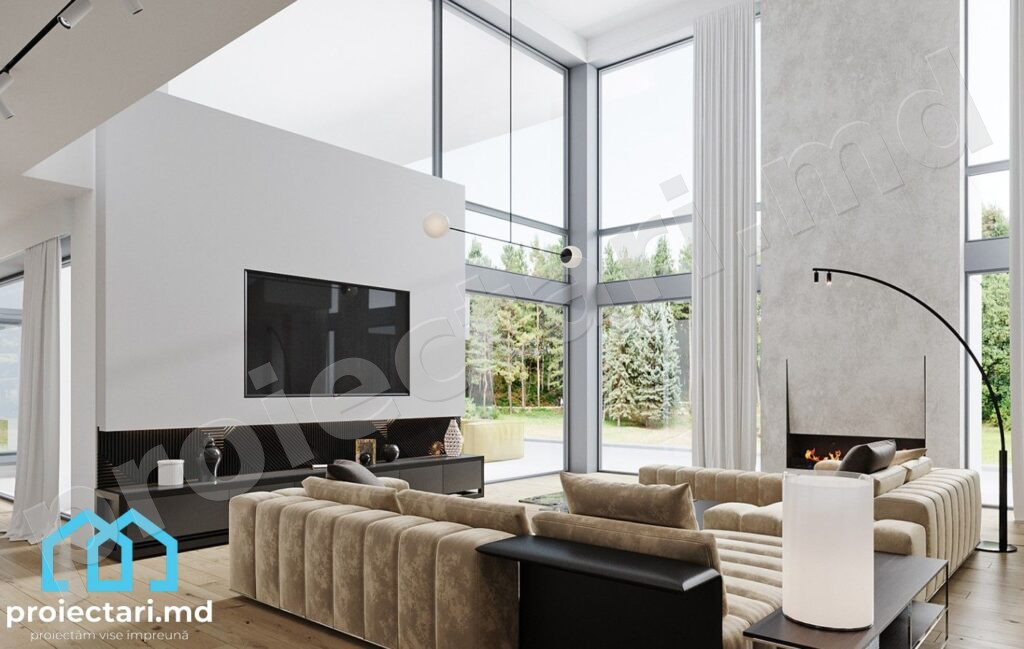 Pensiune cu etaj 520m² stil contemporan