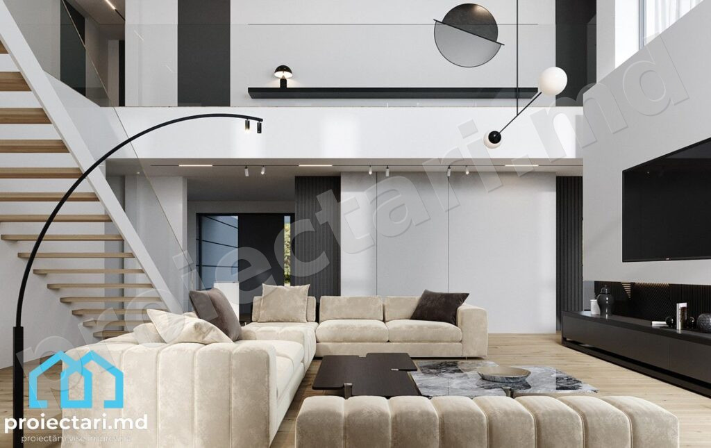Pensiune modernă cu etaj 520m² stil contemporan