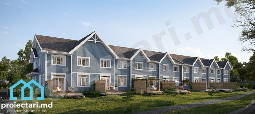Planuri case townhouse moderne