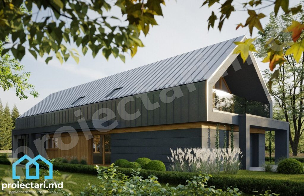 Proiect casă mansardă 240m²