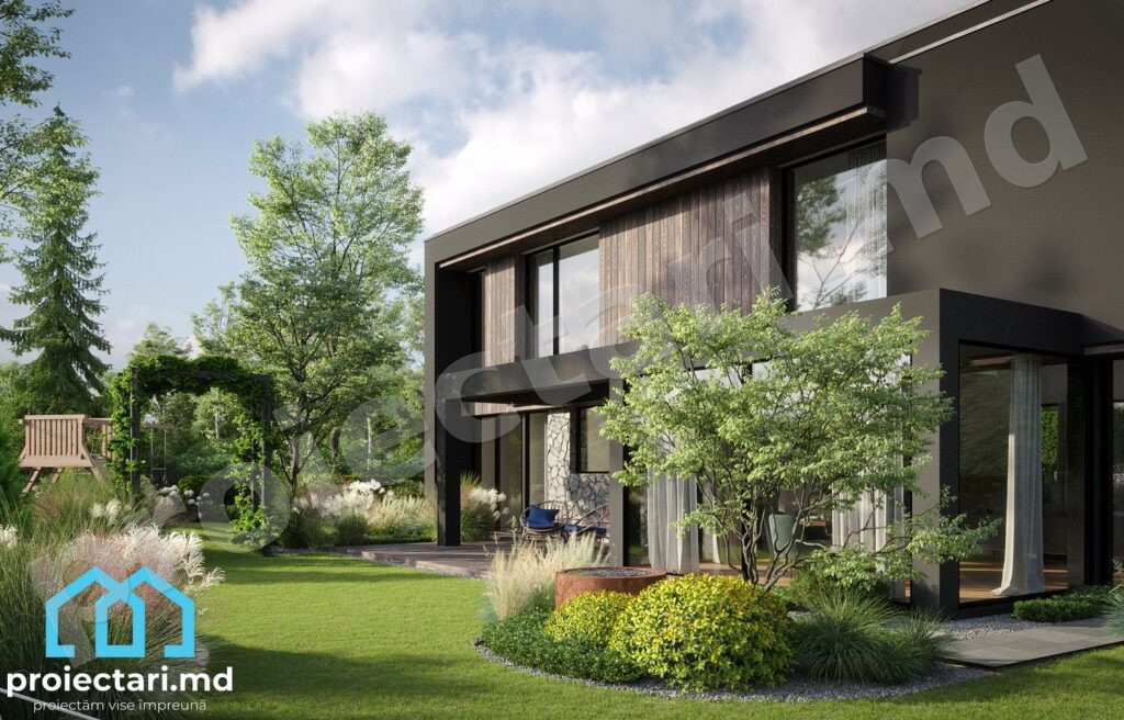 Proiect casă modernă 190m2