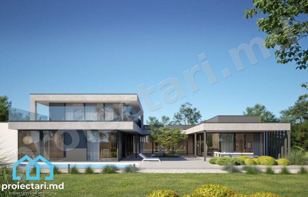 Proiect pensiune cu etaj 520m2