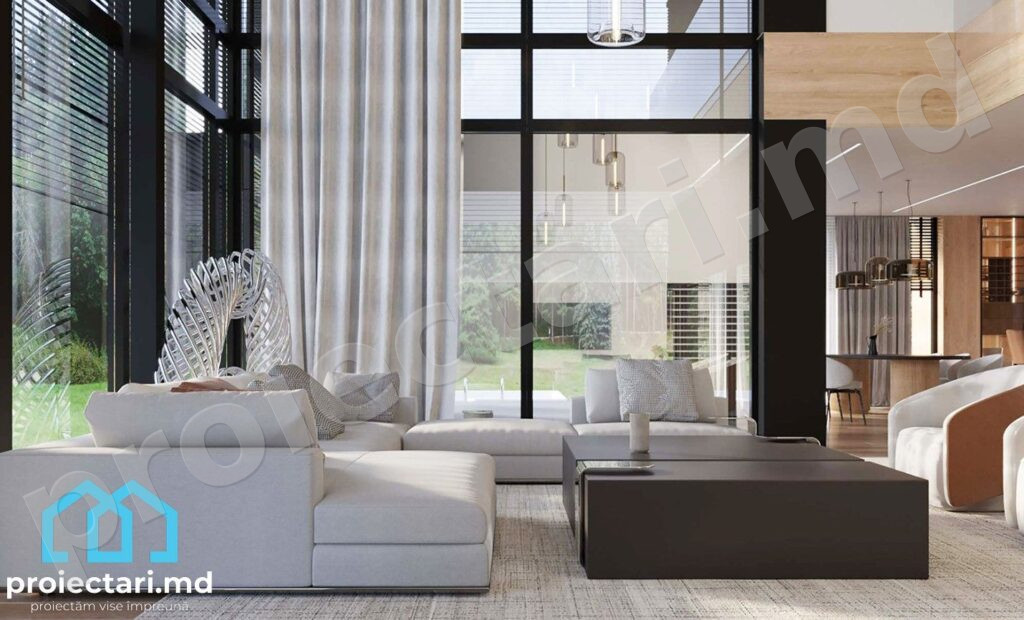 Zonă de relaxare etaj casă-vilă 410m²