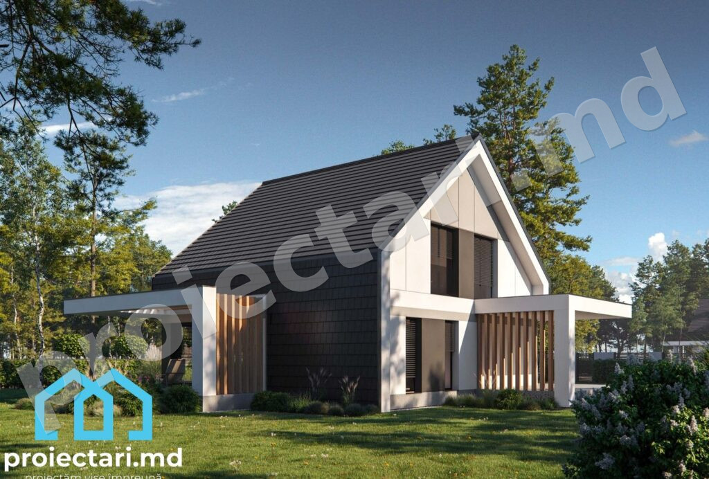 Arhitectură barnhouse cu mansardă