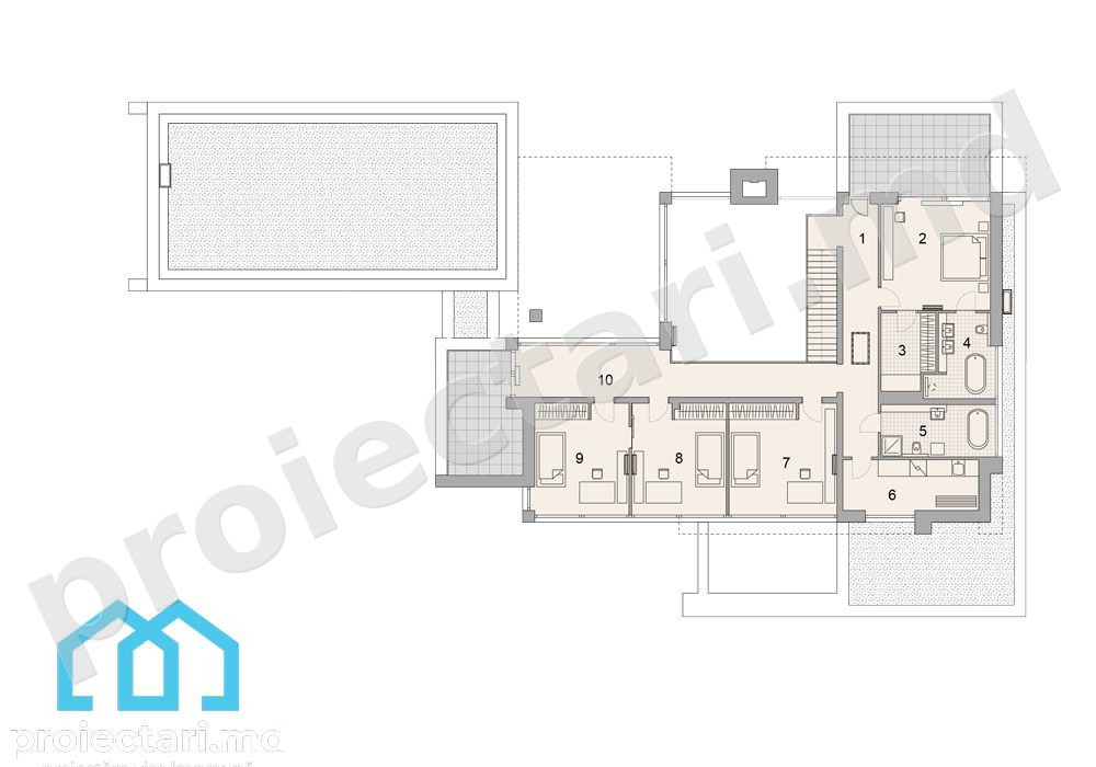 Arhitectură case mari 520m²
