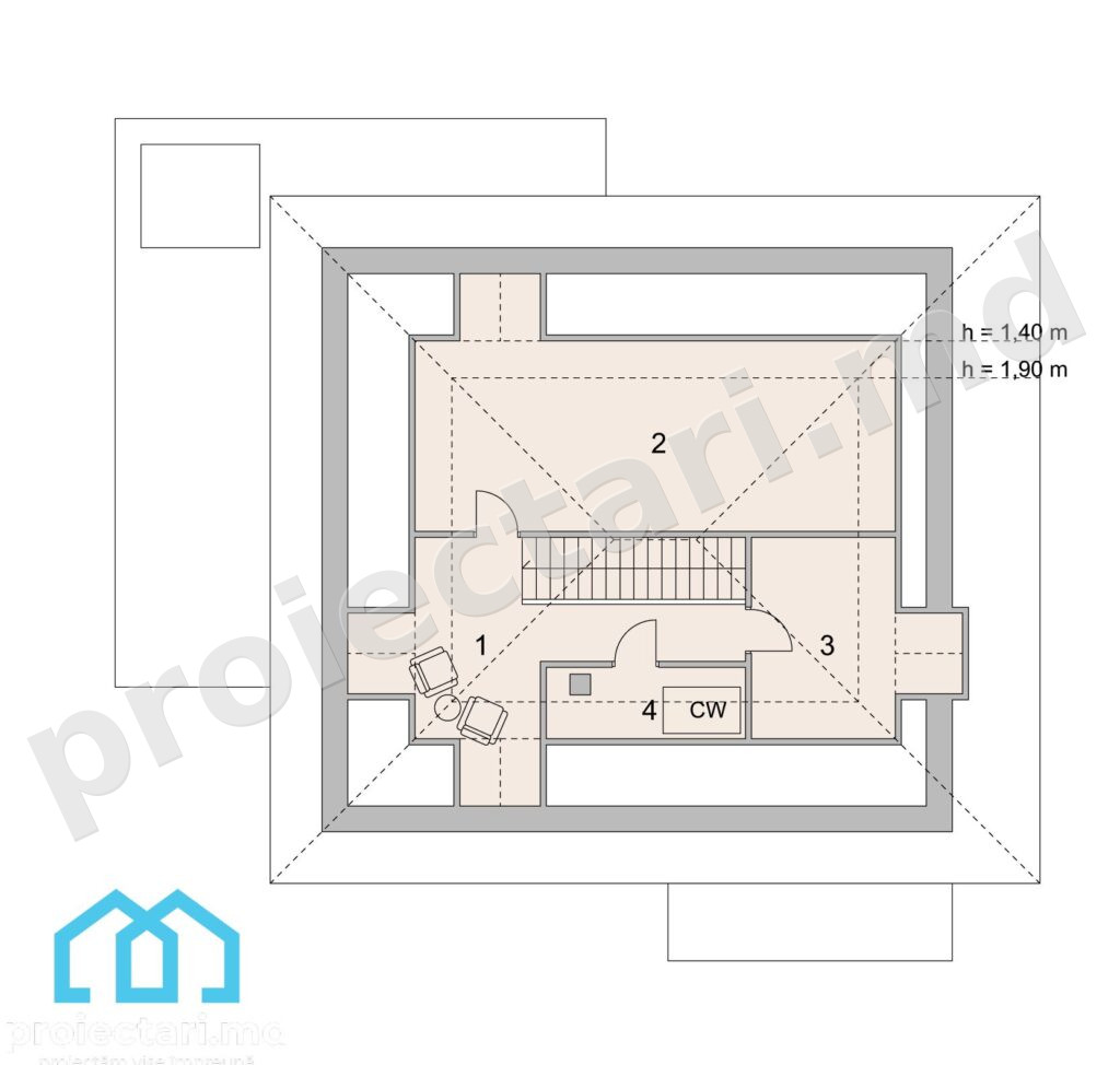 Case de 150m² eficiente energetic