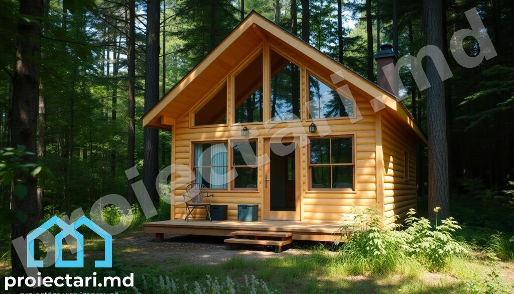 Cabane rustice din lemn