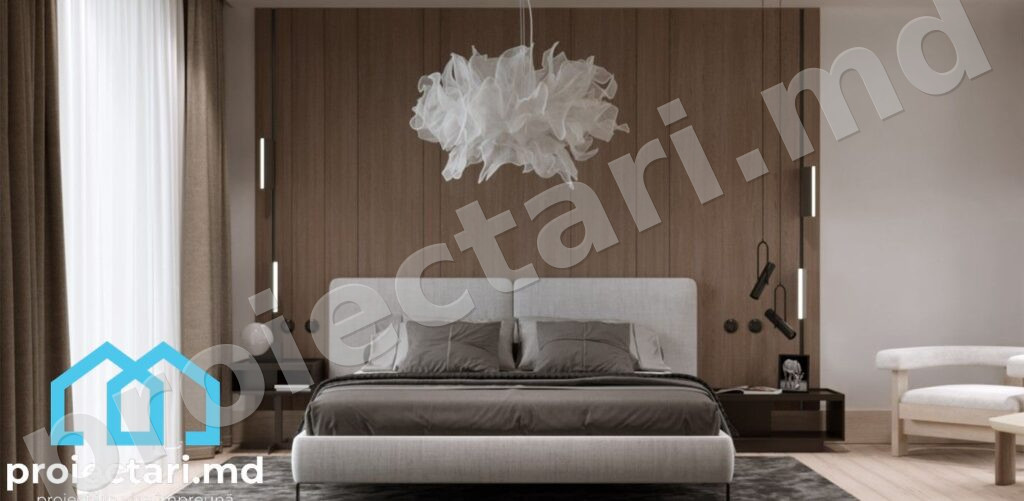 Design casă cu acoperiș plat și terasă