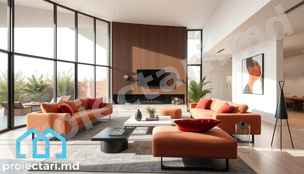 Design interior pentru livinguri luminoase