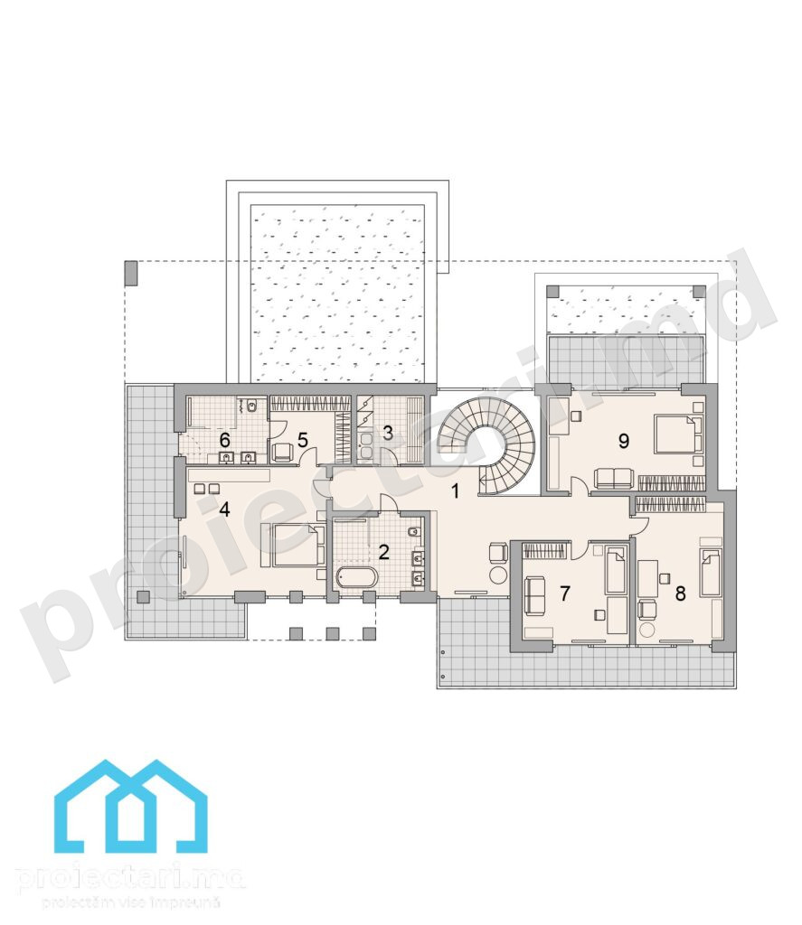 Plan casă minimalistă