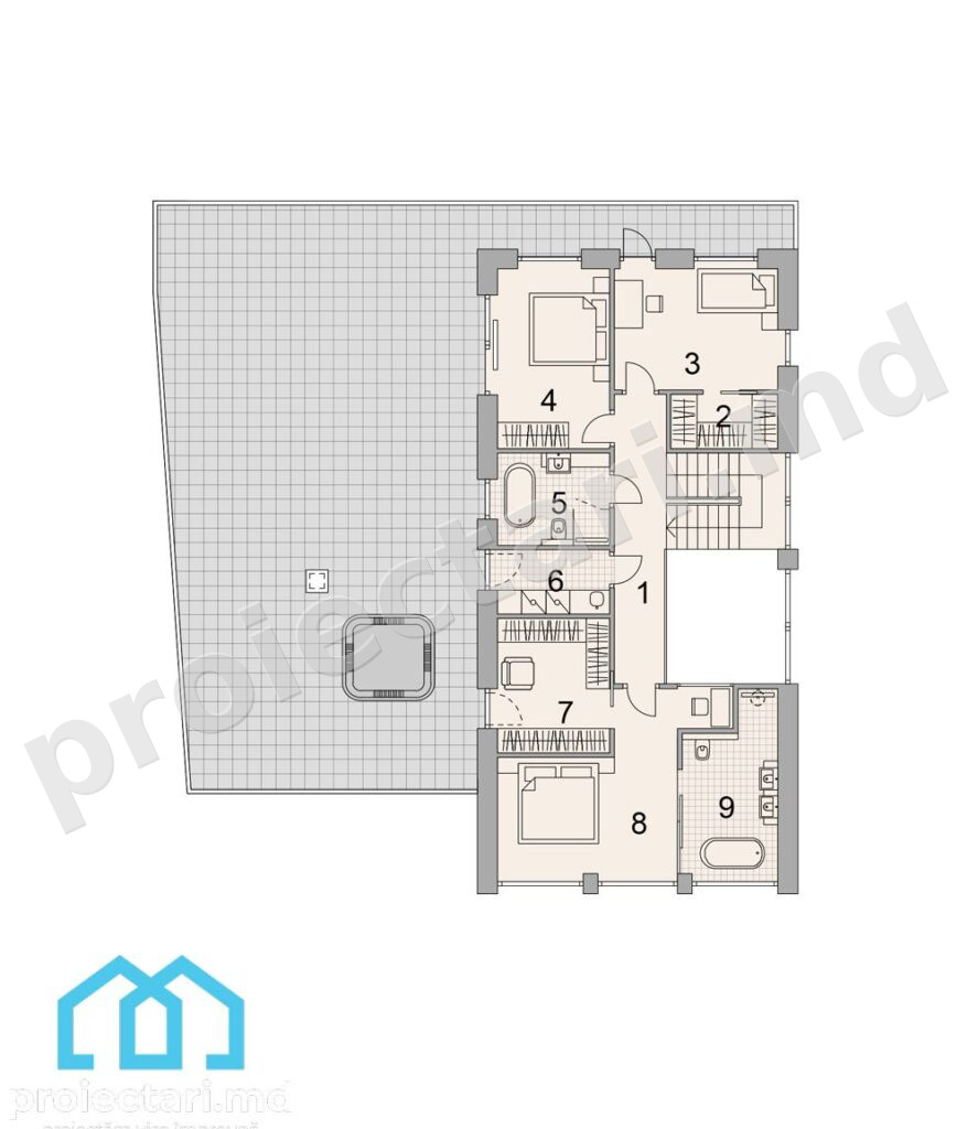 Plan mansarda Case Barnhouse rustice