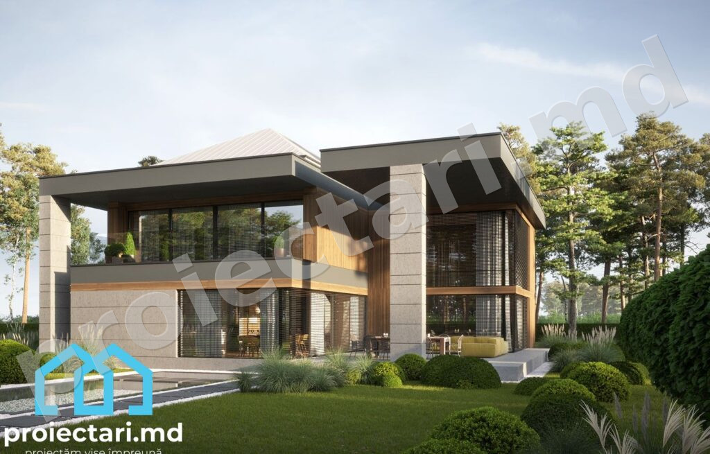 Proiect casă 350m² din cărămidă