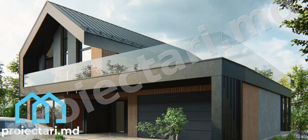 Proiect casă Barnhouse cu etaj