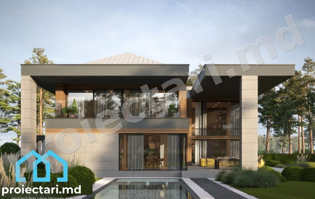 Proiect casă mare 350m² economică