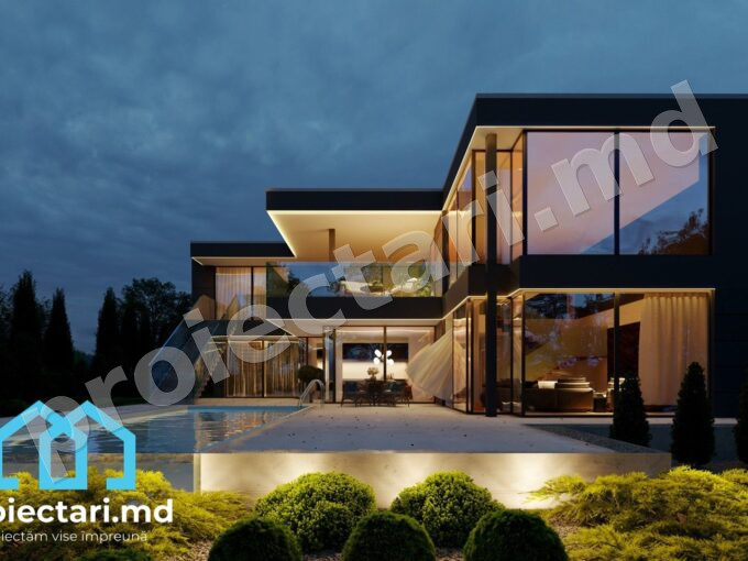 Proiect de casa Hightech 320m2
