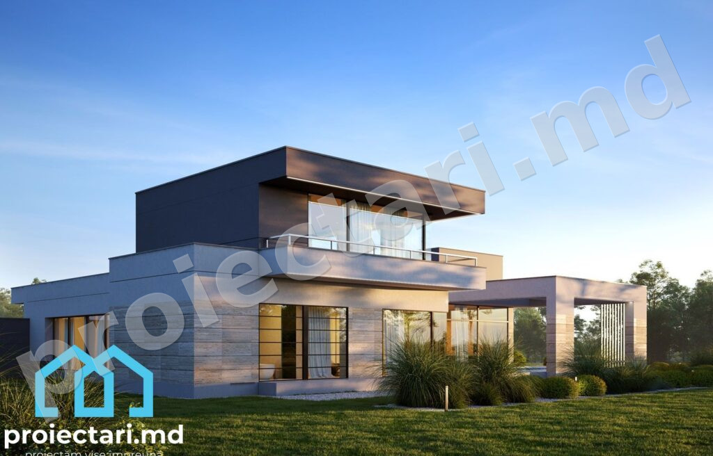 Proiect de casă high-tech cu smart home inclus
