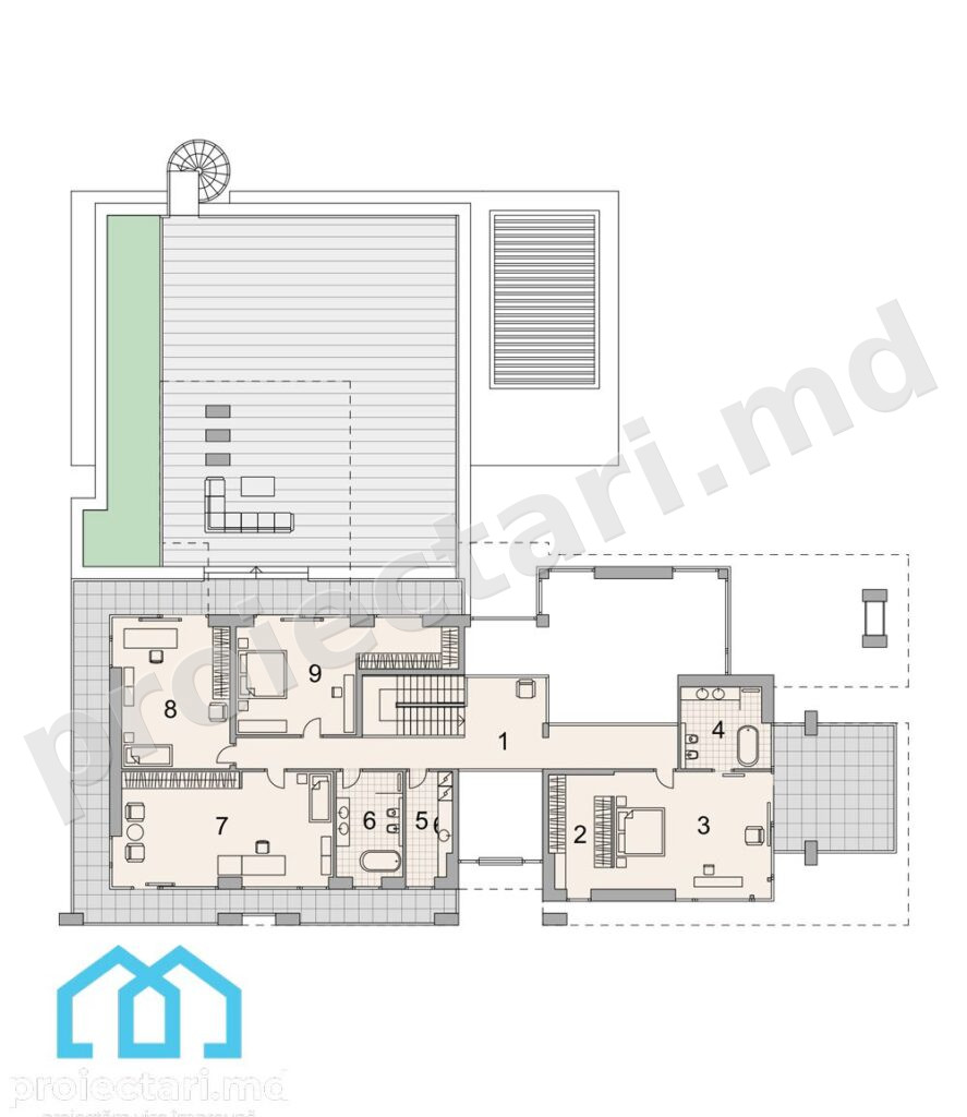 Proiect pensiune cu design unic