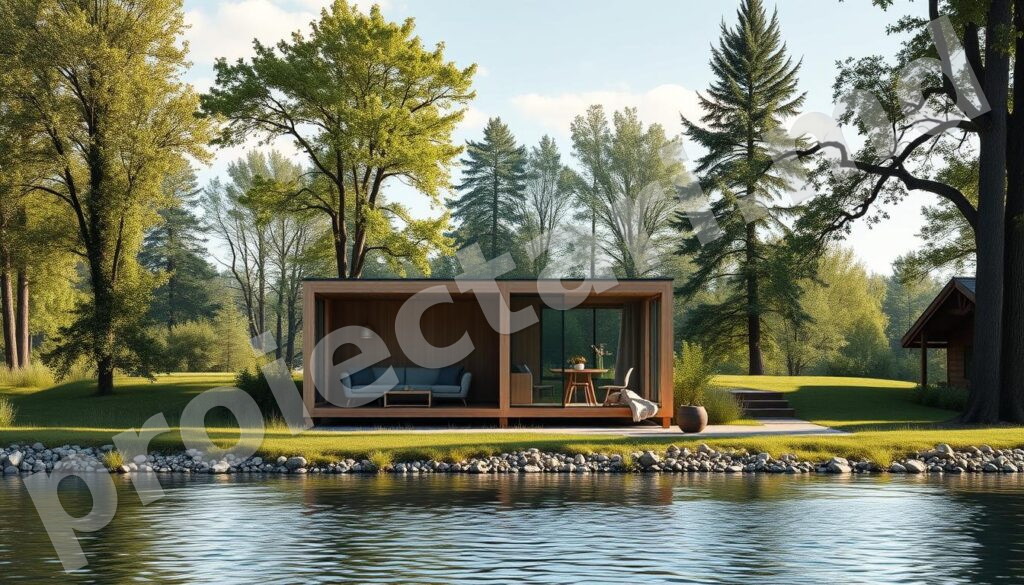 Case de odihnă cu living open-space