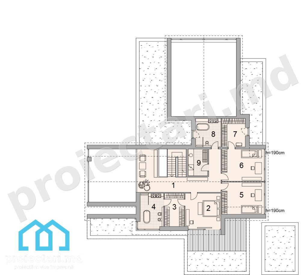 plan mansarda