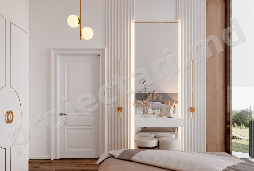Design interior Proiect de casă Barnhouse cu mansardă