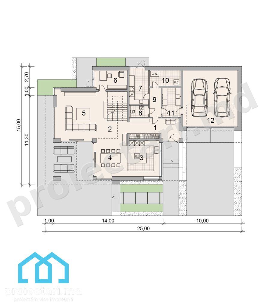 Design interior casă cu etaj