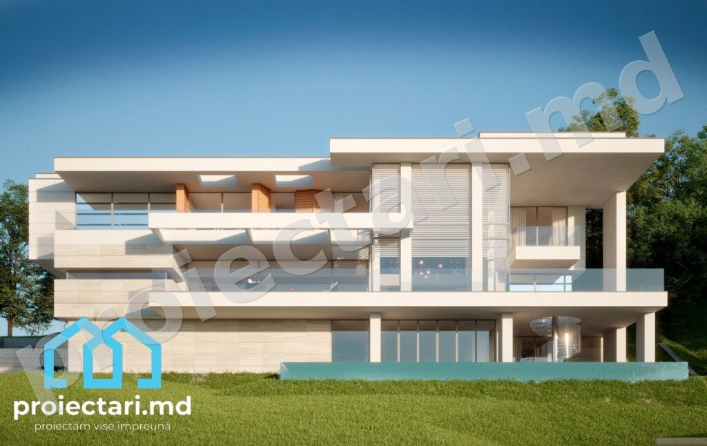 Proiect casă mare cu design elegant