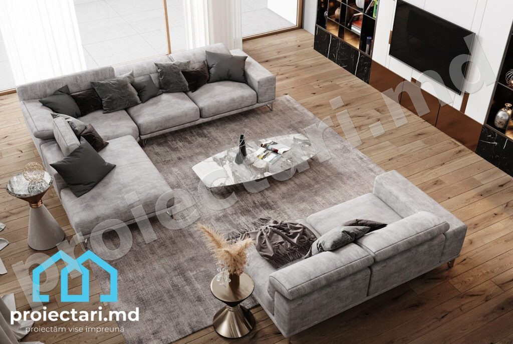 Proiect design interior Barnhouse cu mansardă