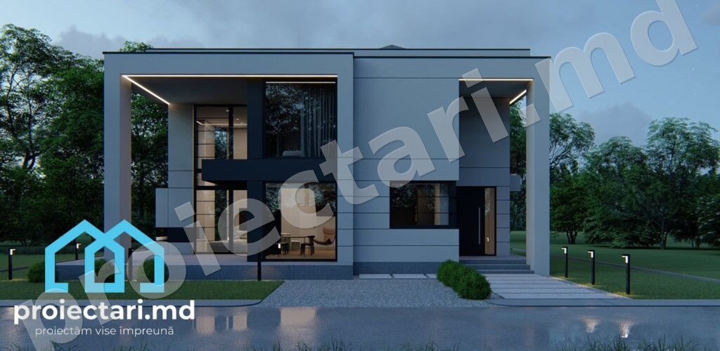Proiecte de case high-tech pentru familii mici