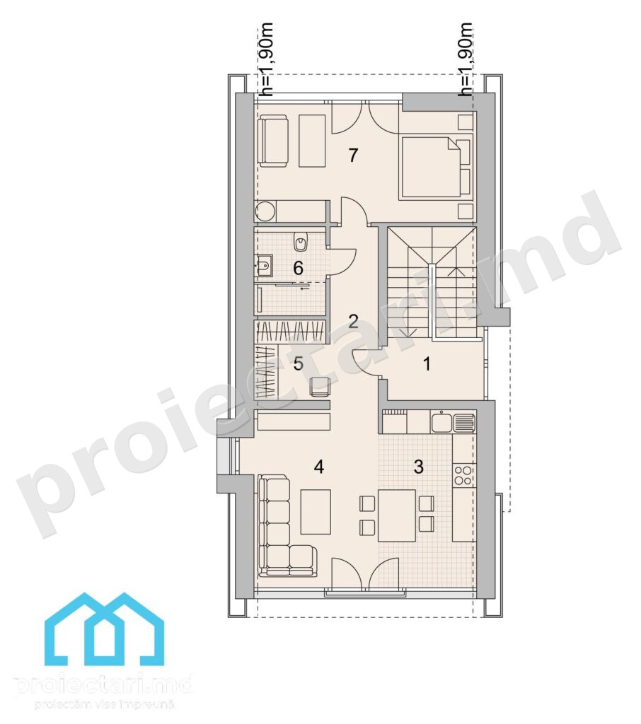 mansarda Proiect de case Barnhouse moderne