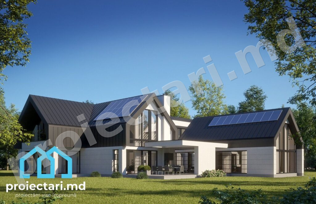 Case Barnhouse cu mansardă și terasă panoramică