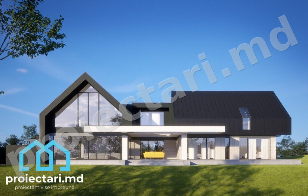 Case Barnhouse cu mansardă și terasă panoramică