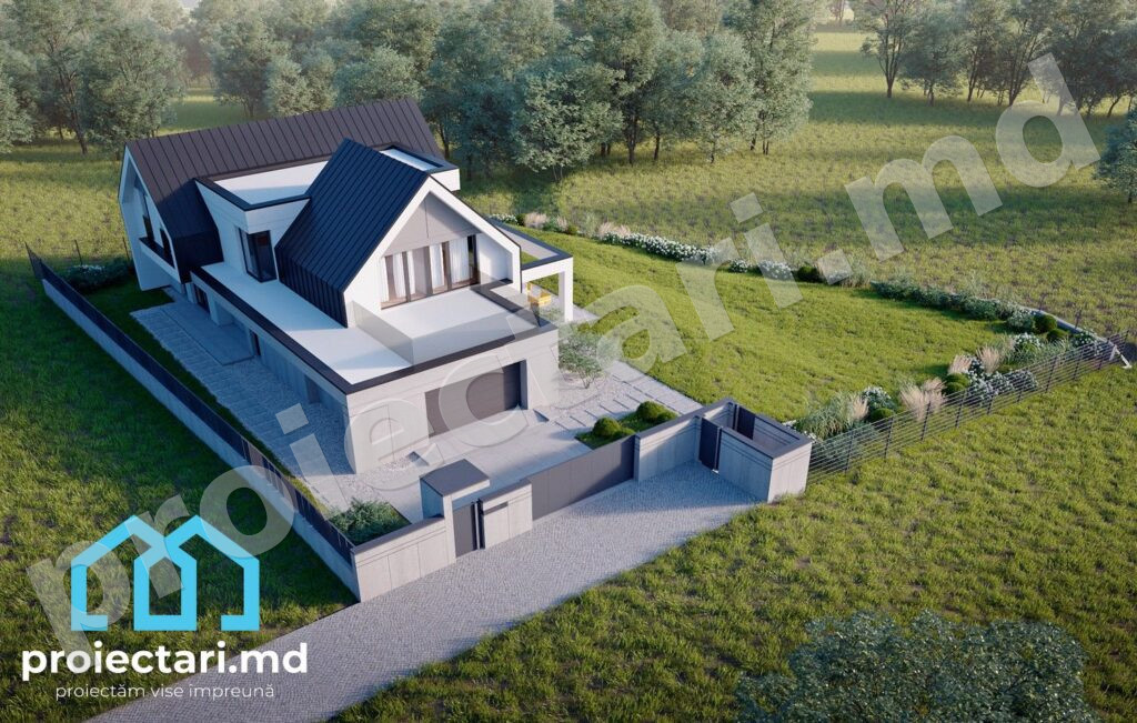 Case Barnhouse cu mansardă și terasă panoramică