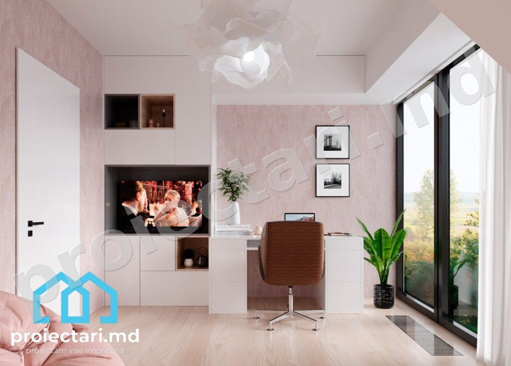 Design interior loc de lucru dormitor 2